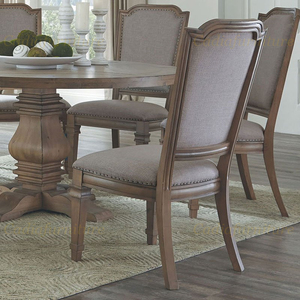 Moderno americano tradizionale tavolo da pranzo in legno massello con sedie rotonde mobili classici per la casa - Product Image 2