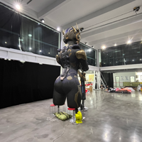 Décoration de scène géante personnalisée AERO, modèle gonflable publicitaire haut de gamme Future Warrior, robot IA gonflable pour événements
