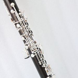 <span class=keywords><strong>Clarinette</strong></span> en Mi bémol de haute qualité, plaquée argent, en bois d'ébène, avec étui - Product Image 2