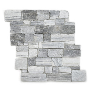 Muretto in Pietra Naturale 20x55 cm 45 mm Finitura Opaca Bordi Irregolari per Rivestimento Murale - Product Image 2