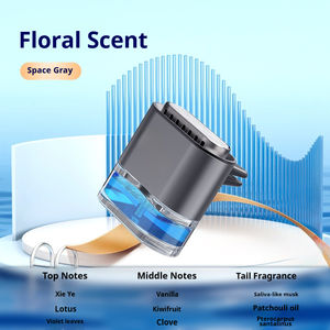 Diffuseur d'air pour voiture Aikun avec logo personnalisé, élégant, en alliage d'aluminium, clip pour grille d'aération, flacon de parfum liquide rose 5 ml, naturel - Product Image 5