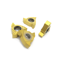 Carbide Threading Inserts 16IR High Quality Yellow Coating PVD/CVD Coating OEM Customizable HRC20-65 Hardness
