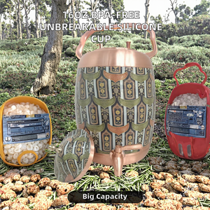 Ayurvedic Copper Water Dispenser Copper Water Container Printed Copper Dispenser Copper <b>Drink</b> Dispenser Copper Water <b>Jug</b> - Product Image 2