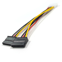 Cable de alimentación SATA 7 + 15 macho a hembra Cable de datos de extensión de 15 a 4/6 a 8P gráficos Tarjeta de Cable SATA