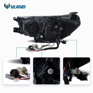 VLAND 전체 LED 헤드 라이트 순차 회전 신호 + DRL 전면 헤드 라이트 전조등 2015-2019 도요타 <span class=keywords><strong>HILUX</strong></span>/REVO/ROCCO - Product Image 5