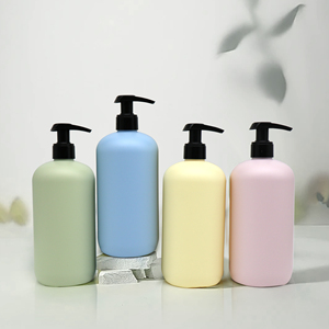Tùy chỉnh Boston Vòng <span class=keywords><strong>HDPE</strong></span> 500ml chất lỏng xà phòng Nhựa bơm chai bao bì dầu gội Lotion chai - Product Image 1
