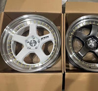 Jantes de course en alliage Sera Aftermarket, finition noire à profil profond, 18-19 pouces, 5x114.3/120/112/108 PCD, neuves