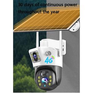 Dual Lens Solar CCTV <b>Camera</b> WiFi 4G SIM Card PTZ Outdoor with 2560x1960 Resolution Waterproof 20M Night Vision 12000mAh Battery - Product Image 4