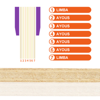 Lame de raquette de ping-pong Loki K6, nouvelle version améliorée, 5Ayous+2Limba, fibre de carbone, lame de tennis de table professionnelle