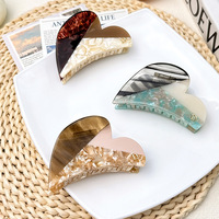 Barrette à cheveux en acétate de style français vintage pour femmes, design de panneau personnalisable, barrette à cheveux en acétate de haute qualité