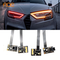 Pour Audi A3 Phare Full LED 12V avec changement de couleur RGBW, panneaux DRL contrôlés par application AOE AOE-RGBW-208 / Télécommande sans fil