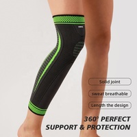 Manchon de compression mollet en nylon souple et élastique VBOSI, respirant, tricoté, soutien complet du genou, protège-jambes antidérapant pour l'entraînement sportif