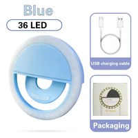 Mini anneau lumineux LED rechargeable portable avec clip pour téléphone, TikTok, vlog, vidéoconférence, maquillage, avec logo personnalisé
