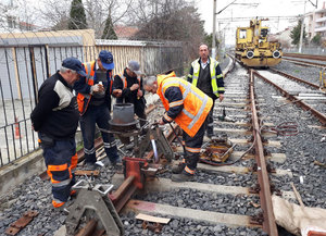 Outils de maintenance des voies ferrées du fabricant, outils de soudage au thermit pour voies, cadre d'alignement de rails GDJ-I - Product Image 3