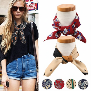 ผ้าพันคอสี่เหลี่ยมเล็กกระทัดรัดผ้าเช็ดหน้าขนาดกะทัดรัด & มีสไตล์ - Product Image 1