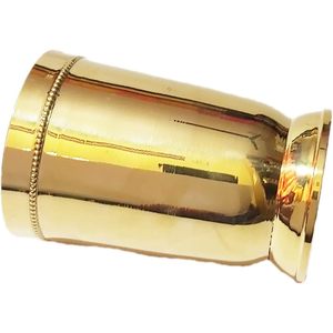 PARIJAT HANDICRAFT Designer Brass Tumbler Mint Beaded Julep Cup for Moscow Mule Premium <b>Drinkware</b> <b>Accessories</b> - Product Image 3