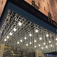 Promotion Spéciale : Guirlande Lumineuse LED Rideau Glacé 220V IP44, 8 Modes, Blanc Chaud 2700K, 4M/3M, pour Extérieur, Noël, Mariage, Terrasse