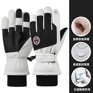 Gants de ski unisexes, gants d'hiver en polaire pour écran tactile, gants de cyclisme en plein air - Product Image 2