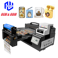 Printer UV Flatbed A3 5060 Baru untuk Casing Ponsel Akrilik, Papan Nama, Kotak Kemasan, Kartu ID Logam, Serbaguna