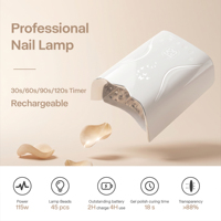 Kit d'outils de salon de manucure professionnel tout-en-un, kit de manucure électrique rechargeable avec lampe UV, perceuse et collecteur de poussière