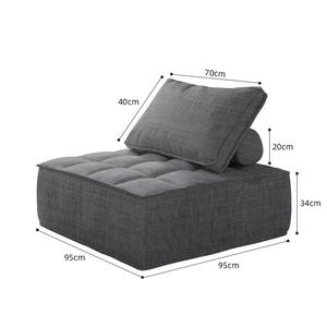 Venta al por mayor, tumbona de interior, bolsas de frijoles con almohada, cojín, <span class=keywords><strong>puff</strong></span> de lino, bolsa de frijoles, sofá <span class=keywords><strong>sin</strong></span> <span class=keywords><strong>relleno</strong></span> - Product Image 2