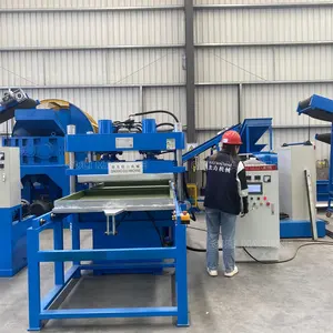 Alta produtividade ginásio epdm produção borracha telha máquina placa vulcanização press120t