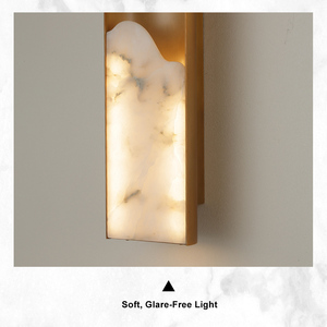 Lampada da Parete Artistica in Alabastro con LED per Corridoi, Ingressi e Scale, Illuminazione Decorativa Moderna - Product Image 4