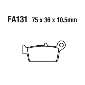 Plaquette de frein de pièces de rechange de moto chinoise de <span class=keywords><strong>prix</strong></span> usine FA131 pour XR 650 L XR 600 R KAWASAKI <span class=keywords><strong>KX</strong></span> <span class=keywords><strong>500</strong></span> E8-A16 - Product Image 4