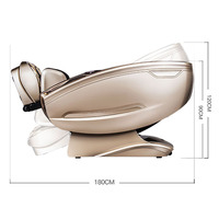 Fauteuil de massage 4D de luxe, électrique, intelligent, chauffant, inclinable, avec fonction d'étirement thaïlandais, main robotique 3D, rail SL, zéro gravité et shiatsu