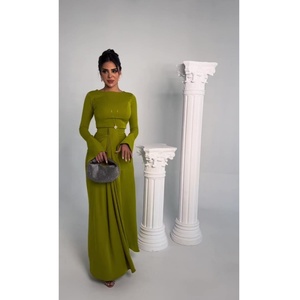green emerald velvet dress Rua Islamic Evening Dress Beige / 46 main image 0