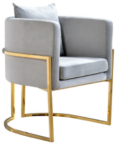 Mobili all'ingrosso divano Lounge <span class=keywords><strong>gambe</strong></span> dorate <span class=keywords><strong>poltrona</strong></span> a forma di conchiglia in velluto rosa moderna - Product Image 1