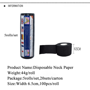 Bán buôn tùy chỉnh cửa hàng cắt tóc Dải cổ dùng một lần cổ xù giấy Salon không thấm nước Cổ cuộn giấy - Product Image 2