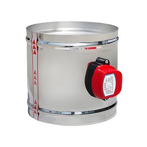 Serranda di regolazione del volume dell'aria elettrica in acciaio inossidabile regolabile per sistemi di condotti HVAC - Product Image 1