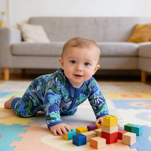 Tutina per Neonati in Cotone, Pagliaccetto a Maniche Lunghe 0-24 <span class=keywords><strong>Mesi</strong></span>, <span class=keywords><strong>Abbigliamento</strong></span> per Bambini con Cerniera a 2 Vie, Body per Neonati Maschi e Femmine - Product Image 2
