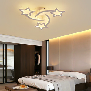 Lámpara de Techo LED Acrílica Moderna con Forma de Estrella, Lámpara de Arte Decorativa para Dormitorio, Estudio, Comedor, Habitación Infantil, Araña - Product Image 6
