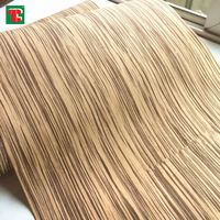 Placage de bois exotique d'ingénierie Foshan 055 mm en érable, acacia, bambou teinté 2 mm, placage tressé, placage de faiseux, cerisier du Mexique, Okoumé
