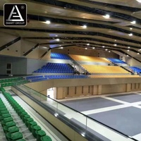 Sièges fixes pour stades intérieurs, tribunes en plastique HDPE pour arènes sportives, basketball et football
