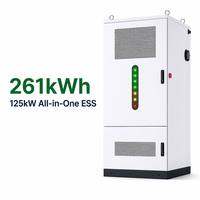 Gabinete de Almacenamiento de Energía Exterior Todo en Uno de 261 kWh y 125 kW con Batería LiFePO4 de 314 Ah para Microredes y Energía Comercial
