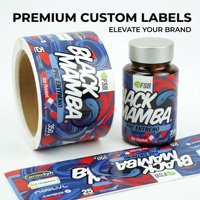 Autocollants en rouleau personnalisés en gros, étiquettes autocollantes en vinyle imperméables, logo de marque personnalisé, emballage promotionnel, étiquette en rouleau