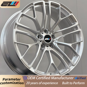Cerchi in Lega di Alluminio Forgiati Personalizzati <span class=keywords><strong>FS</strong></span> Cromati PVD Lucidati 15-26 Pollici 5x108/114.3/135/165.1 6x135/140/150 8x170 Spazzolati 4 Pezzi EZW - Product Image 1