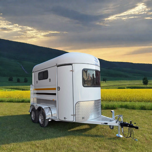 Remolque de Transporte Equino <span class=keywords><strong>ADR</strong></span> de Doble Eje con <span class=keywords><strong>Carga</strong></span> Recta para 2 Caballos - Product Image 1