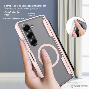 เคสแม่เหล็กสำหรับ Samsung Fold6 1.5 แบบหุ้มรอบด้านพร้อมช่องใส่ปากกา TPU แบบสองในหนึ่ง ลด 90% เคสโทรศัพท์แบบพับได้ - Product Image 4