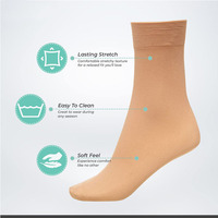 Chaussettes de pantalon en soie douce en nylon formelles pour femmes