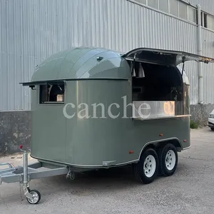 Carrito de Comida Móvil para Café y Helados a Precio de Mayoreo en Venta en Francia, Remolque de Comida Rápida - Product Image 4