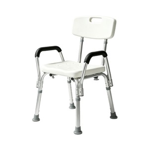 Chaise de douche Maifeng 50x42x80cm en acier inoxydable avec accoudoirs pour personnes âgées, femmes enceintes, personnes handicapées, utilisation dans la salle de bain - Product Image 1