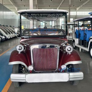 Factory Custom Maroon 4 Plus 1 <b>Rows</b> Electric Vintage Classic Car Battery Driven High Performance Sightseeing Tour Vehicle Wholes - Product Image 2