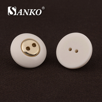 Boutons ronds SANKO de luxe en alliage de zinc plaqué, écologiques, à 4 trous, pour manteaux, robes et accessoires vestimentaires pour femmes