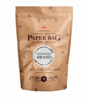Biologisch afbreekbare Kraftpapier Plastic 50g 500g 12oz 16oz 50g 300g 1kg 2kg 5lb Vriesgedroogde Fruit & Groente Zeevruchten Verpakkingszak