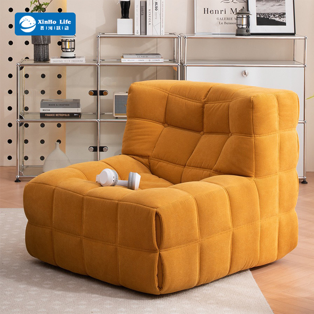 Modern Design Vacuum Compressed Packing Foam Sectional Sofa Set Furniture Living Room Floor Seating Couch