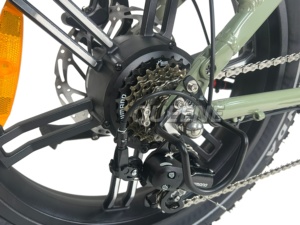 Bicicleta Eléctrica Todoterreno con Llantas Gruesas de 20 Pulgadas, Motor sin Escobillas de 48V 250-1000W, 7 Velocidades, Doble Suspensión - Product Image 2